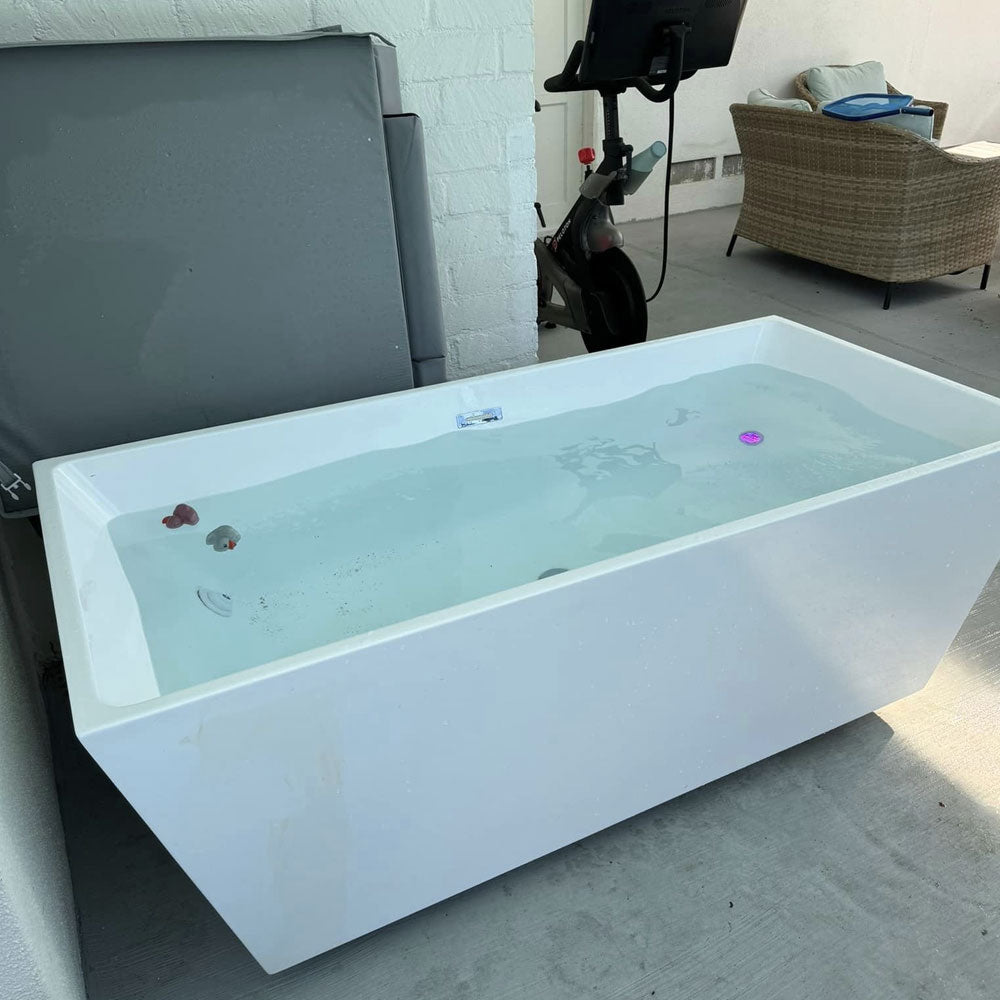 How to build a cold plunge from an acrylic bathtub