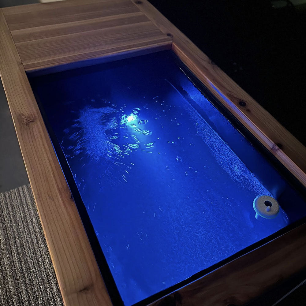 DIY Cold Plunge with Underwater LED Light